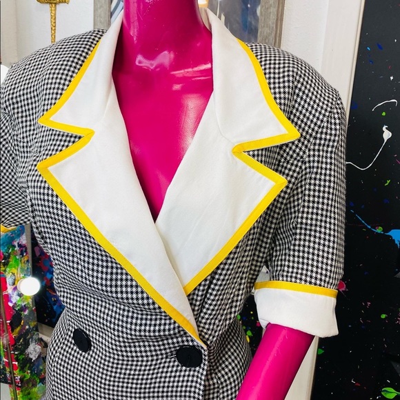 Vintage Houndstooth Dress- Plus-size - Picture 5 of 9